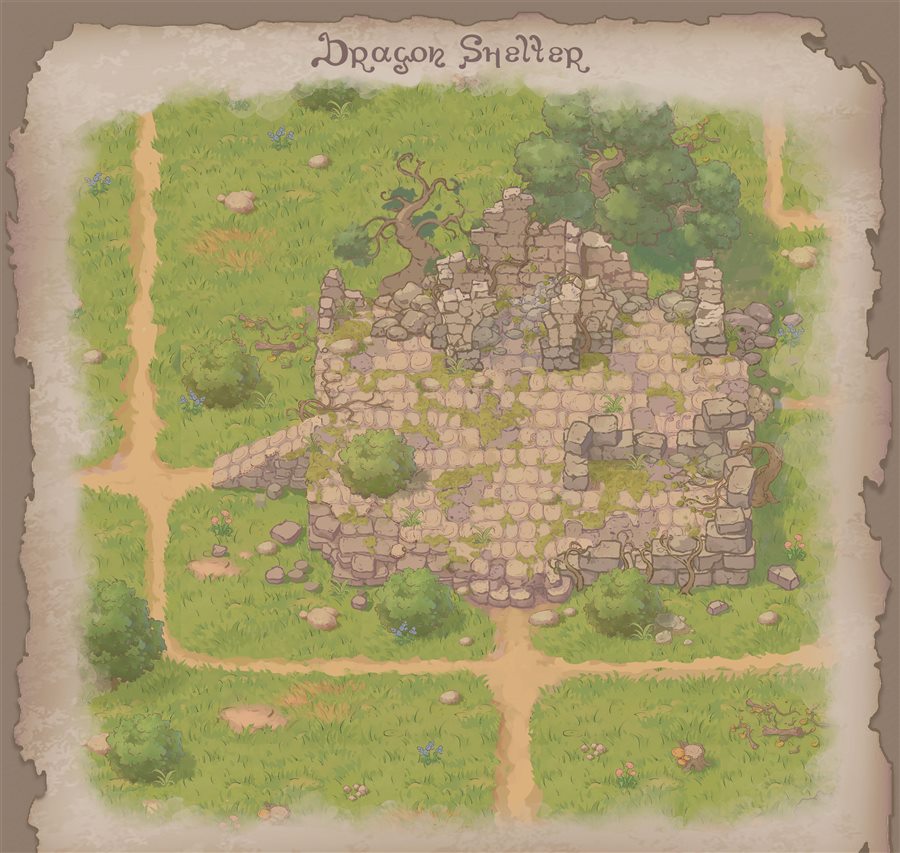 the Shelter's ruined grounds